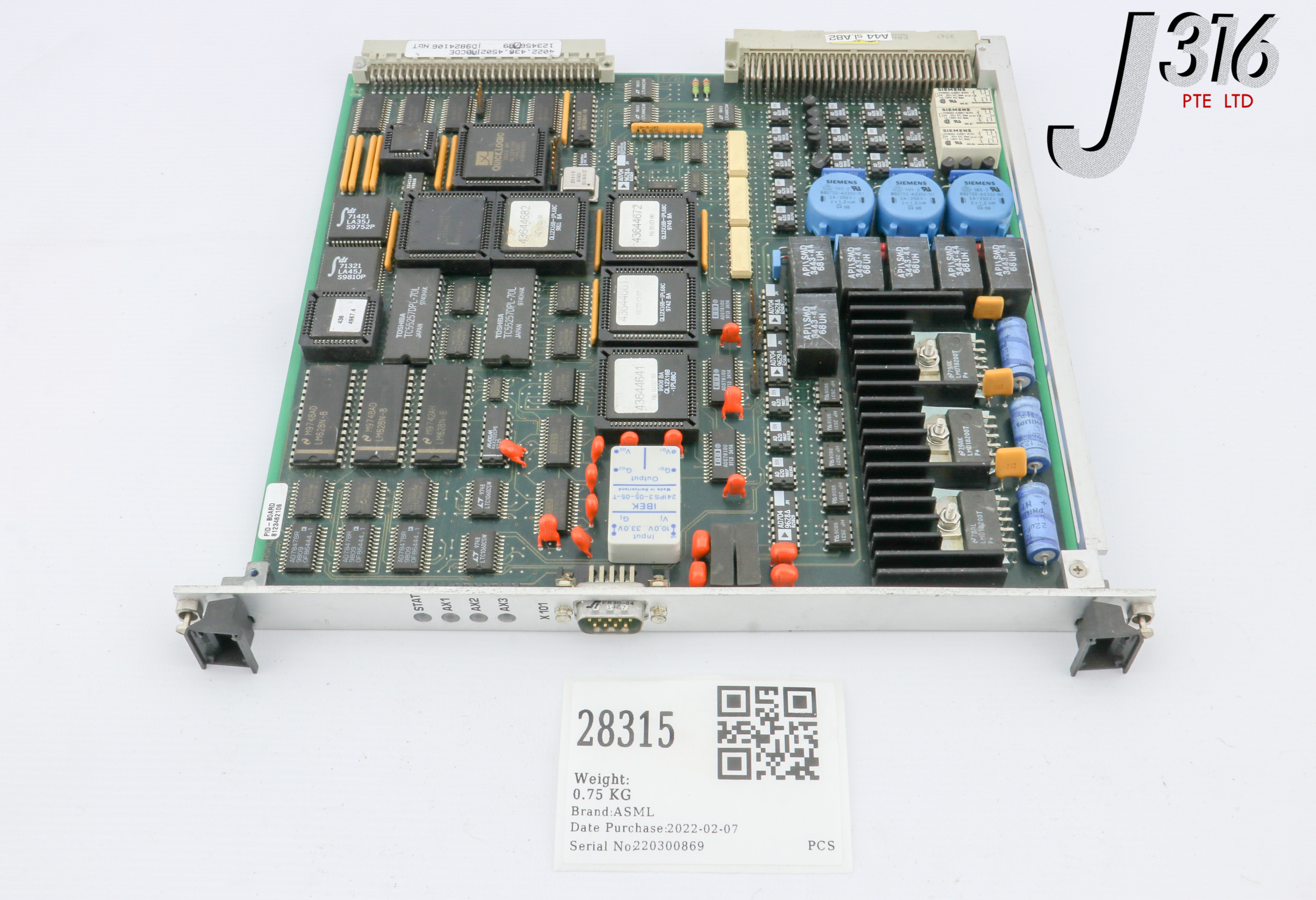 28315 ASML PCB, PID BOARD MODULE CARD SVG (PARTS) 4022.436.4502 | eBay